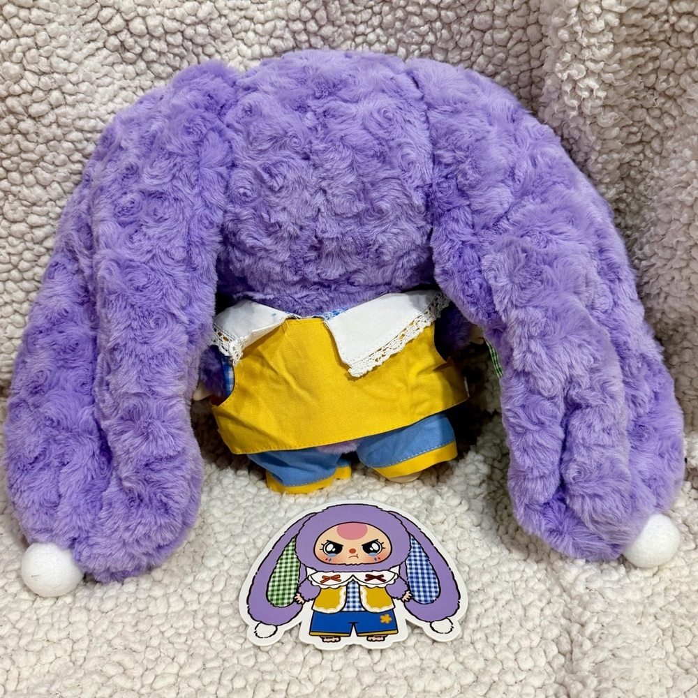 Baby Three 400% V2 SECRET Purple Bunny. Special  Liquid eyes NIB - Picture 3 of 6